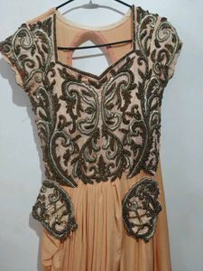 Elegant Ethnic Gown Saree Style