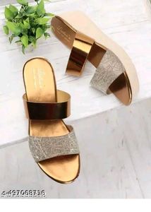 Stylish Gold &amp; Silver Slides