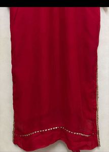 New dark red 3pc chiffon suit set❤️ | SALE