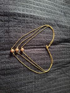 Gold Multi-Strand Pearl Necklace