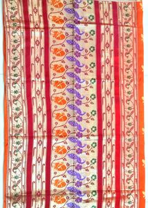 Orange Paithani Saree