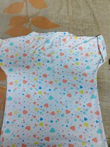 Cute Heart Print Tee