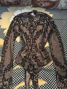 Elegant Patterned Bodysuit