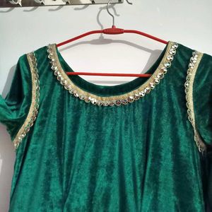 velvet gown with pant