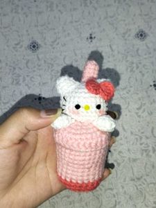 Hello Kitty Boba Crochet Plushie