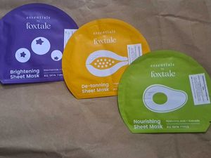 Foxtale Brightening, De-tanning,Nourishing Mask