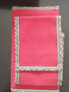Red Jute Purse