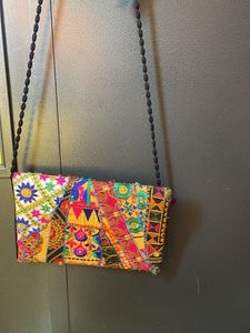 Embroidery Multi Colour Purse