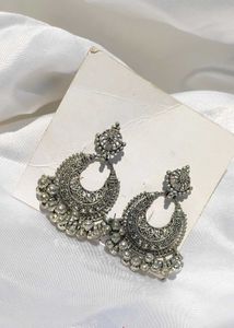 Oxidized Silver Earrings