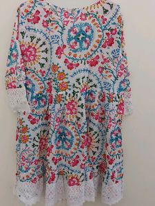 Floral A-Line Mini Dress