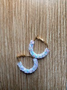 Sparkly Hoop Earrings