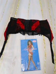 (1026)Vintage Anfanana Lingerie Garter Belt Set