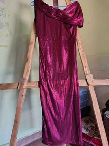 Elegant metallic Gown