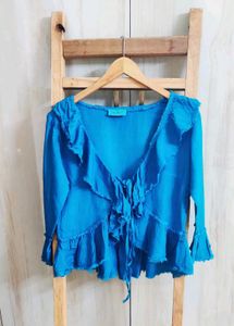 Blue Colour Cotton Top Bust Size-34