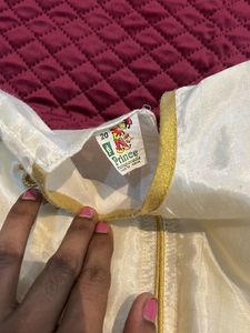 Kasavu Frock For 1-2 Year Old