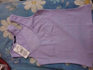 Lilac Cutout Tank Top