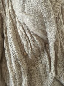Premium Woolen Open Sweater With Button