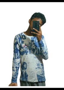 Graphic Print Long Sleeve Tshirt (L) Size