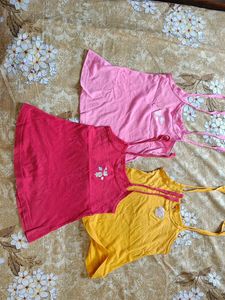 Baby Girls' Tops (Set of 3) For Donation
