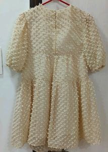 Trendy Zara Popcorn Pattern Dress