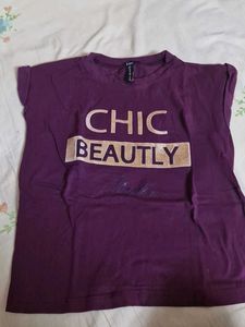 Chic Purple Graphic Tee