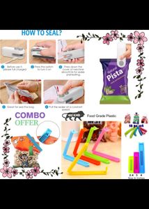 Portable Mini Sealing Machine + 18 PCS Food Packet