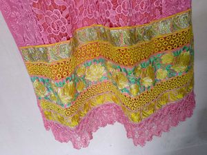 Pink Embroidered kurta and dupatta