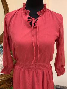 Chic Red Midi Dress