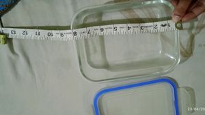 Heavy Glass Container With Airtight Lid