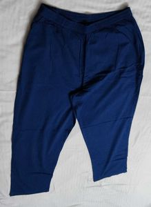 Blue Cotton Printed Embroidered Kurta Set