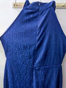 Nave Blue Lace Maxi Dress