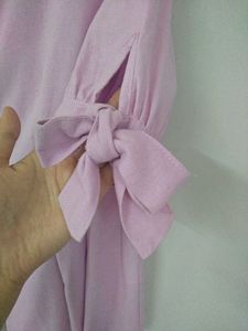 Pink Cotton-Linen Tops