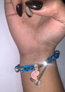 Beaded Bracelet with Charm