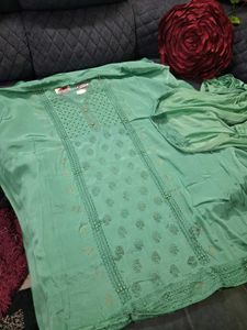 Sea Green Dress Material