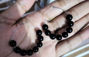 Combo Of 10 Different Colour Acrylic Beads Hoops.