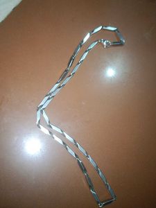 Men Women Silver Chain