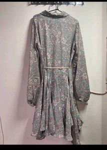 Paisley Print Shirt Dress