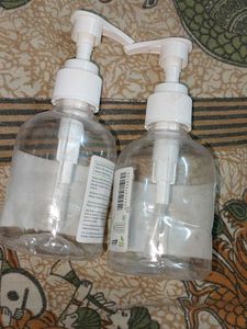 2 Empty Pump Plastic Bottles&1 Open-closing Bottle
