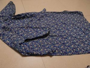 Blue Floral Print kurta