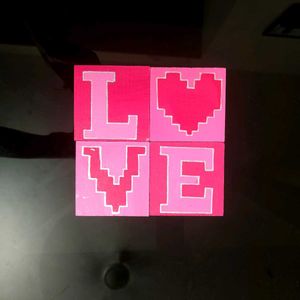 LOVE Pixel Art Decor 🩷💗✨