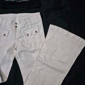 low waist bootcut Y2K Denim Jeans Flared
