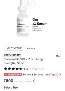 The Ordinary Niacinamide 10% + Zinc 1%