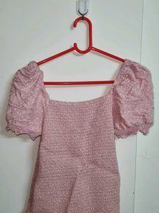 Pink Polka Dot Top