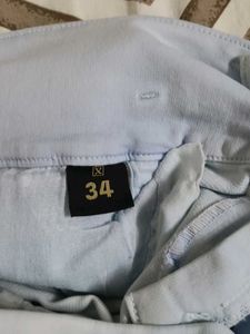 high waist Light Blue Denim Jeans