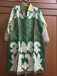 Green Embroidered Kurti