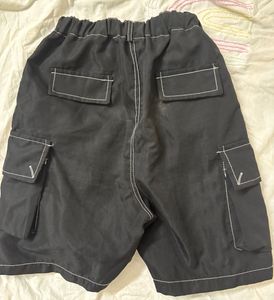 Black Cargo Shorts