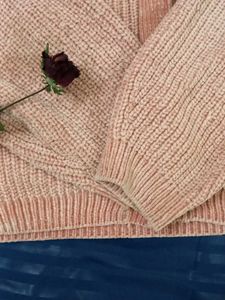 H&amp;M Warm Peach Button-Down Cardigan