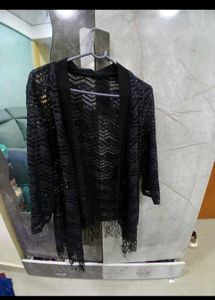 Black Lace Cardigan