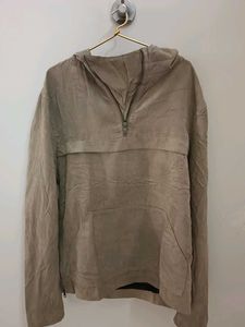 Beige Pullover Hoodie