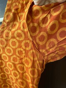 Rust Brown Printed Kurti